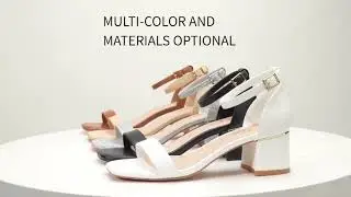 Trary Heels for Women, Square Toe Black Heels