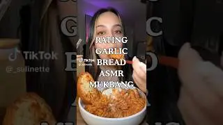 Rating Garlic Bread ASMR 🧄🔥 Super Crunchy Mukbang &mdash; Satisfying Eating Sounds!