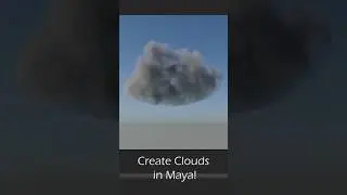 Create Realistic Clouds in Maya Fast | Volumetric Shader Tutorial #3d #autodeskmaya #tutorial