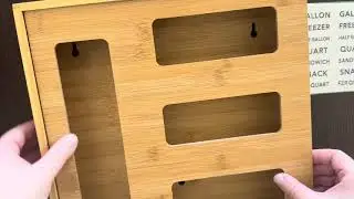 SpaceAid Bag Storage Organizer for Kitchen Drawer, Bamboo Organize Review