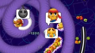 🐍wormsZone.io ❤001Slither snake top 01/Best world record snake Epic cacing #Wormzoneio#wormszone#v🐛🐍