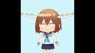 "3d modeling" the deer anime girl