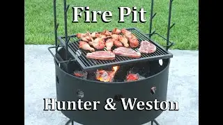 Fog&oacute;n (Fire Pit) Marca Hunter & Weston con Sistema de Cocina