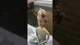 🐌 Snail On Buddha's Head 🐌 [ Ancient Buddha Brass Statue ]