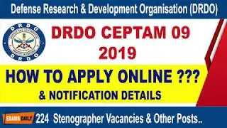 DRDO CEPTAM Recruitment 2019 || How To Apply DRDO CEPTAM 09 Technical Online Form 2019