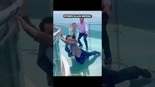 Craziest Glass Bridge Moments💀