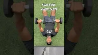 Floor Dumbbell Chest Press #chest #shoulder