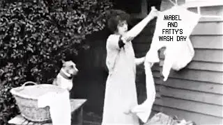 Mabel and Fatty's Wash Day (1915, Roscoe 'Fatty' Arbuckle, Comedy, Short)