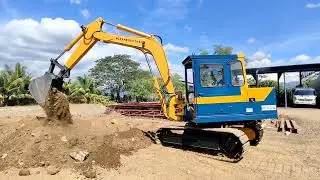 BACKHOE KOMATSU PC60-2 BURN TEST
