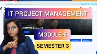 Module-5  Answer Key 🔥| IT Project Management | Amity online MBA Sem3