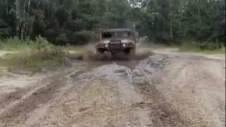 M1046 HMMWV D.H.O.G. offroading in Furstenau Germany Aug. 2012