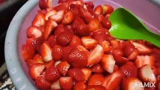 طريقة تخزيين الفراولة 🍓 وتنسوناش باللايك والشير