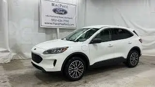 White 2022 Ford Escape SE PLUG-IN HYBRID Review   - MacPhee Ford