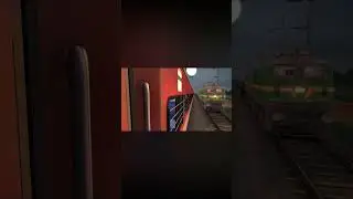 WAP7 WITH LHB RED CHARMINAR EXPRESS| #shortsfeed #shorts #short