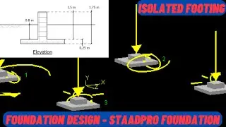 Как спроектировать изолированный фундамент - StaadPro Foundation Advanced.