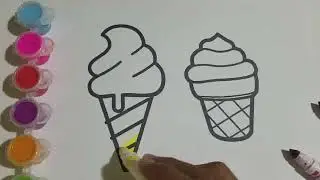 Dibujando y Colorando Helados - Aprende Colores Pintando - Learn Colors Funcolors KIDS