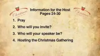 Christmas Gatherings Host Training: Video 1- Intro