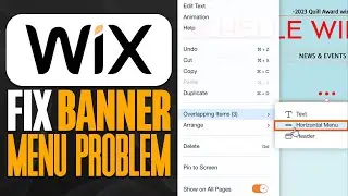 How To Fix Banner Menu Problem WIX (2025)