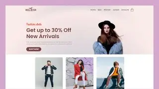 How To Make Responsive Ecommerce Website Using HTML And CSS | Create e-Commerce Website