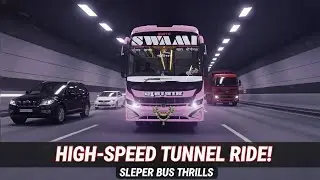 HIGH-SPEED THRILL! 🚀 Sleeper Bus Chasing Through a Dark Tunnel! #TheHardikGaming #THG 