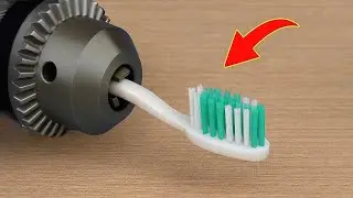 Attach a Toothbrush to the Drill 😱 Genius Hack Every Home Needs but Nobody Does!