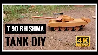 DIY T 90  Bhishma Tank miniature Model from Cardboard | Easy Step-by-Step Tutorial