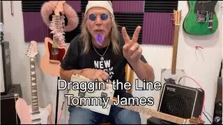 Draggin’ the Line Tommy James Easy Beginner 2 Chord 1 Finger Lesson for 3 String Cigar Box Guitar