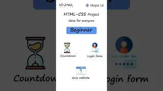 Html css project ideas for everyone 🔥 #html #css #projects #coding #programming #htmlcoding #code
