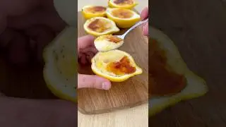 CR&Egrave;ME BR&Ucirc;L&Eacute;E in a LEMON? 😍🍋 #dessert #lemon #recipe #easyrecipe #food #foodie