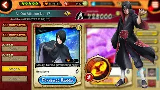 NXB NV: AOM 17 Stage 5 Fortress Battle cleared (Itachi Uchiha)