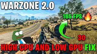 Warzone 2.0 How to fix low GPU and high CPU usage 2023 New✅!!