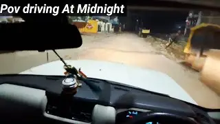 Scorpio Driving At Midnight 12:30 | POV Driving | Taj Driving 