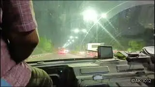 POV: Cabin seat ride onboard 104 MTC Red Bus at night time in Chennai Bypass Road!