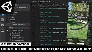 AR Foundation with Unity3d - Working on a new AR Application that heavily uses a Line Renderer