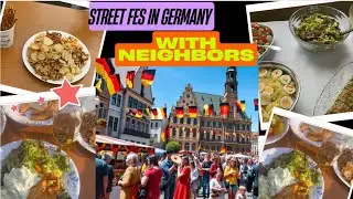 Mazeedar Angarezi & Lahori Nashta | Street Festival Grill Party in Germany with Neighbors 2025 