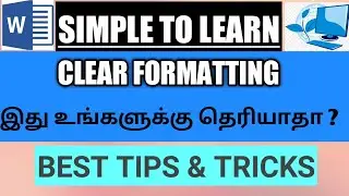 How to Clear all formatting for the text in MSWord?