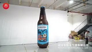 Blue beer bottle
