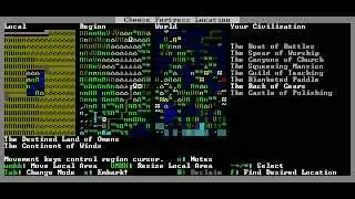 Dwarf Fortress UI usage