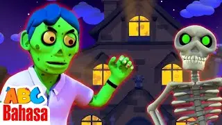 Kerangka menari di jendela | Lagu Seram Anak-Anak untuk Halloween