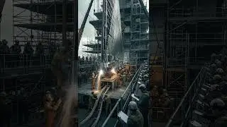 Massive ship construction! Sparks fly as #shorts #shipbuilding #welding #industrial #trendingnow