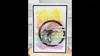 Snippet - Crow - card by Tracy Evans #aallandcreate