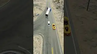 Realistic Highway Car Crash-#5 BeamNG.Drive #shorts