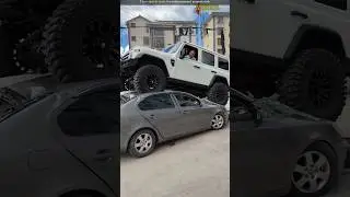 Mountain car crush 2 cars #shortsvideo