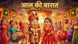 Aalu Ki Barat | Kids Hindi | Hindi Cartoon Video |आलू की बारात | #hindirhymes