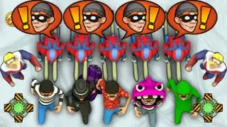Robbery Bob 2 - All Costumes Funny Gameplay Part 198