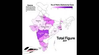 No. of metro stations by state#india#states#map#metro#metrostations#educational#informative