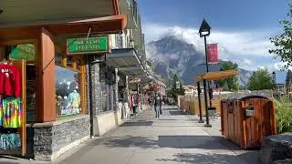 Banff Alberta Canada Travel 2021 Early Morning Walking Tour Of Downtown [4K]