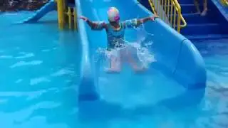 Having  fun at Whoopee land fun park