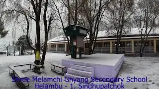 SHREE MELAMCHI GHYANG SECONDARY SCHOOL COVERED WITH SNOW # HELAMBU -1, SINDHUPALCHOK