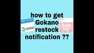 Gokano restock live alert notification | simple to get prizes fast